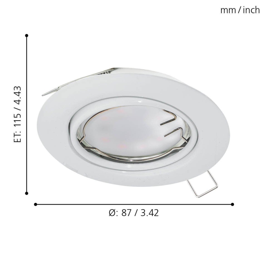 Eglo - Κρεμαστό φως οροφής LED 1xGU10-LED/5W/230V