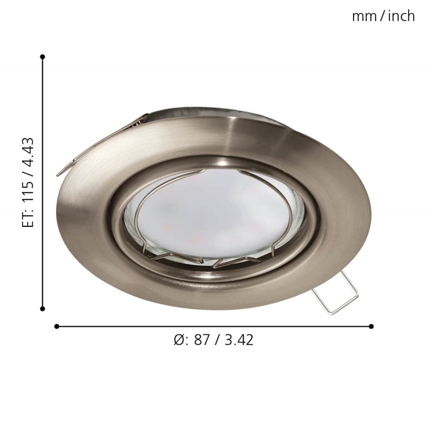 Eglo - Κρεμαστό φως οροφής LED 1xGU10-LED/5W/230V