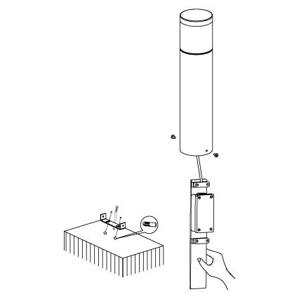 Eglo - LED φωτιστικό εξωτερικού χώρου LED/3,7W/230V IP44