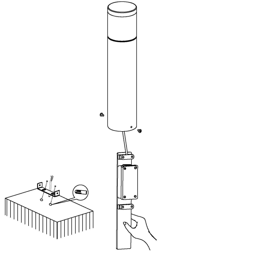 Eglo - Φως LED εξωτερικού χώρου 1 1xLED/3,7W/230V IP44