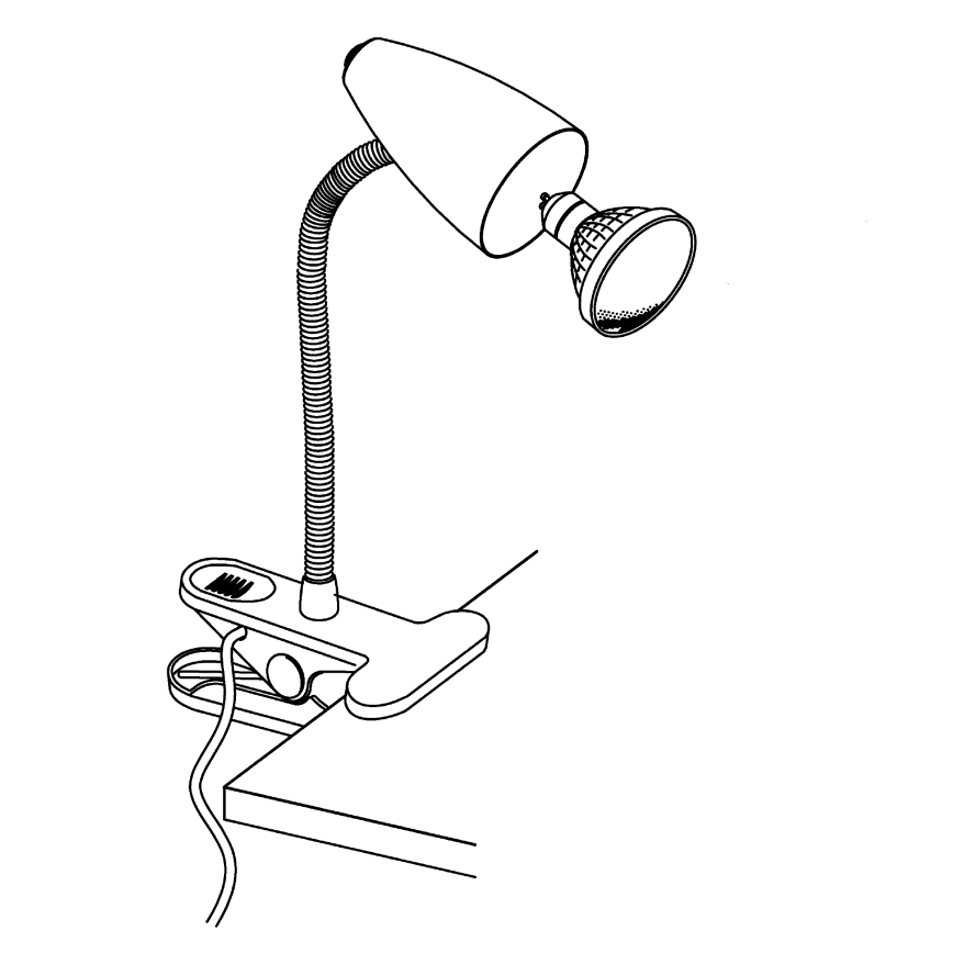Eglo - Λάμπα LED με κλιπ 1xGU10-LED/3W/230V