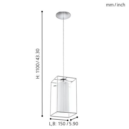 Eglo - Πολύφωτο 1 1xE27/60W/230V