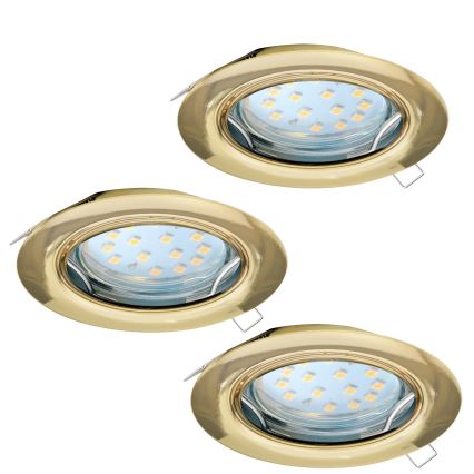 Eglo - ΣΕΤ 3x Κρεμαστό φως οροφής LED PENETO 3xGU10-LED/3W/230V