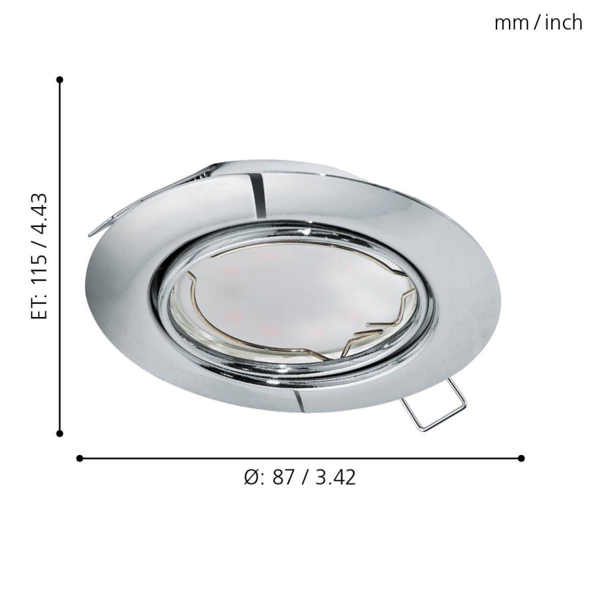 Eglo - ΣΕΤ 3x Κρεμαστό φως οροφής LED PENETO 3xGU10-LED/5W/230V