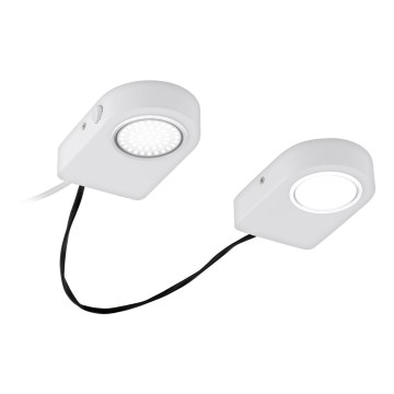 Eglo 94515 - ΣΕΤ 2x Φως σποτ Κουζίνας LED για κάτω από το ντουλάπι LAVAIO 2xLED/3,7W/230V