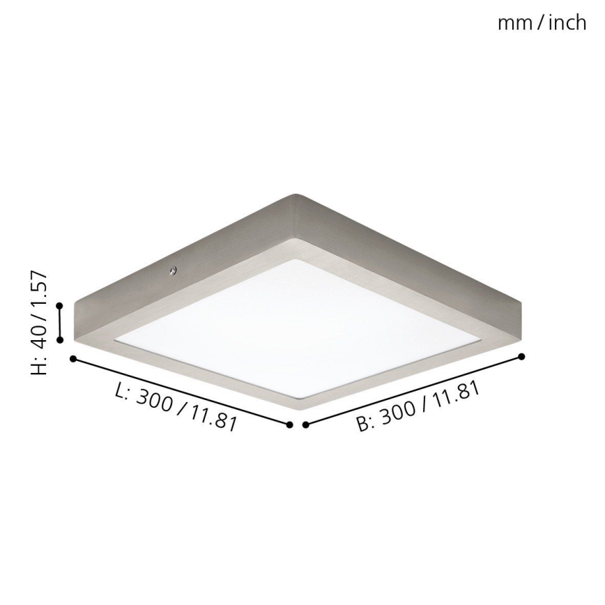 Eglo 94528 - LED φωτιστικό οροφής FUEVA 1 LED/22W/230V 30x30 cm