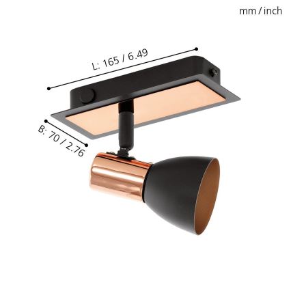 Eglo - Φως σποτ LED 1xGU10/3,3W/230V