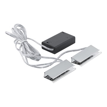 Eglo 94689 - ΣΕΤ 2x Φωτιστικό πάγκου κουζίνας LED 3xAA - LED clips GASTEGO