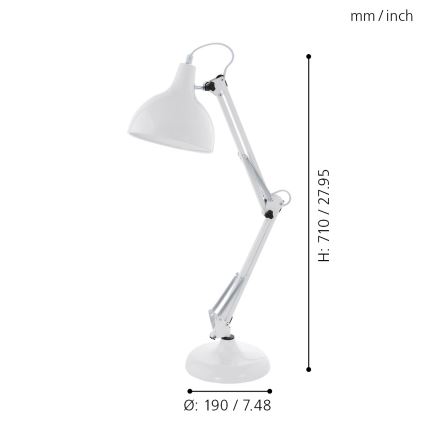 Eglo - Eπιτραπέζιο φωτιστικό 1xE27/40W/230V