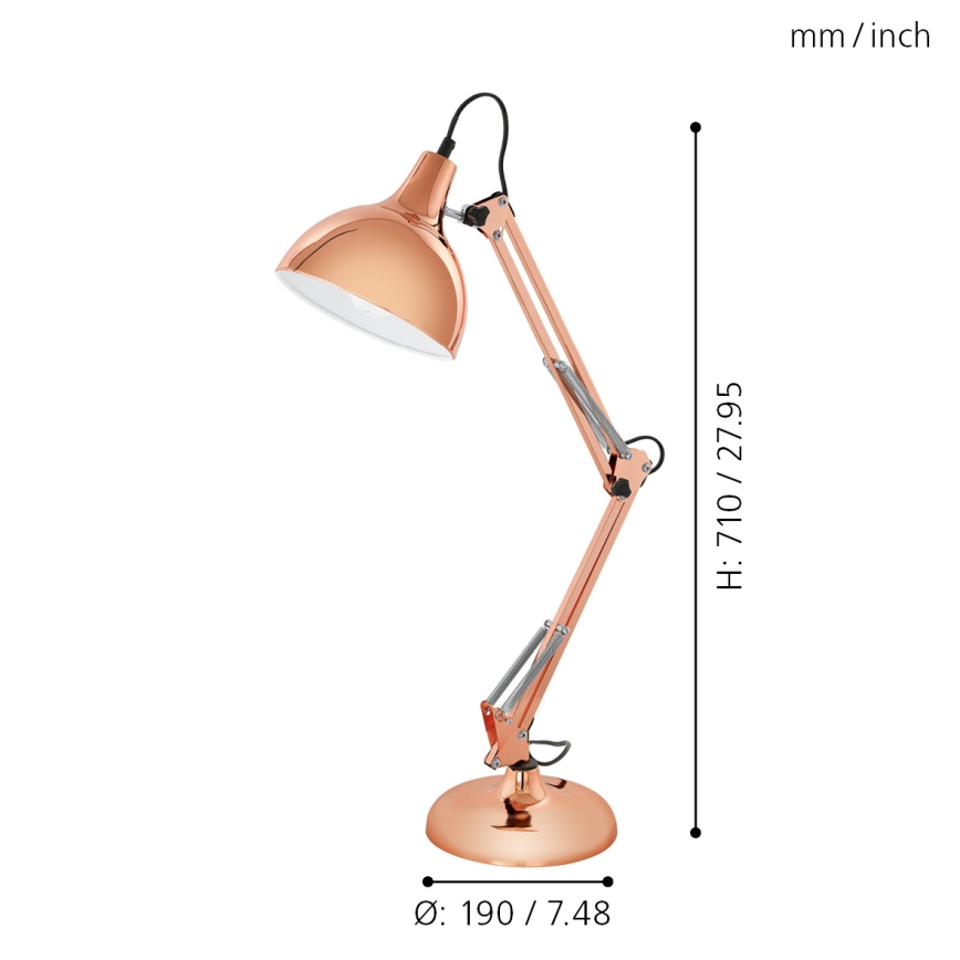 Eglo - Επιτραπέζια λάμπα 1xE27/40W/230V