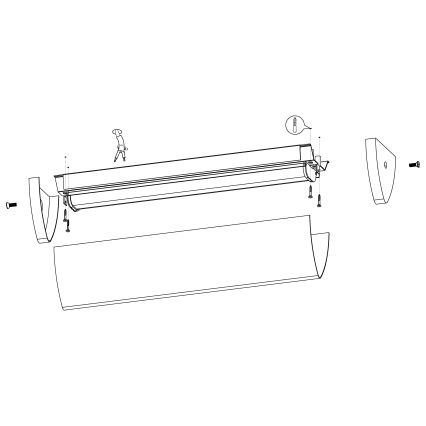 Eglo - Φως μπάνιου LED 2 1xLED/16W/230V IP44