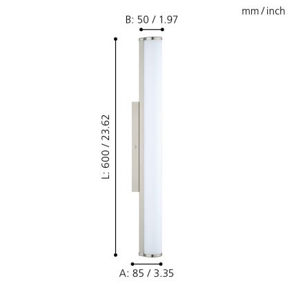 Eglo - Φως μπάνιου LED 1xLED/16W/230V IP44