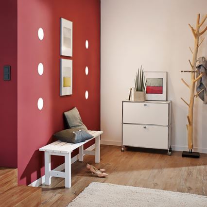 Eglo - Σετ 3x LED εντοιχισμένο φωτιστικό οροφής FUEVA 1 1xLED/2,7W/230V διάμ. 8,5 cm