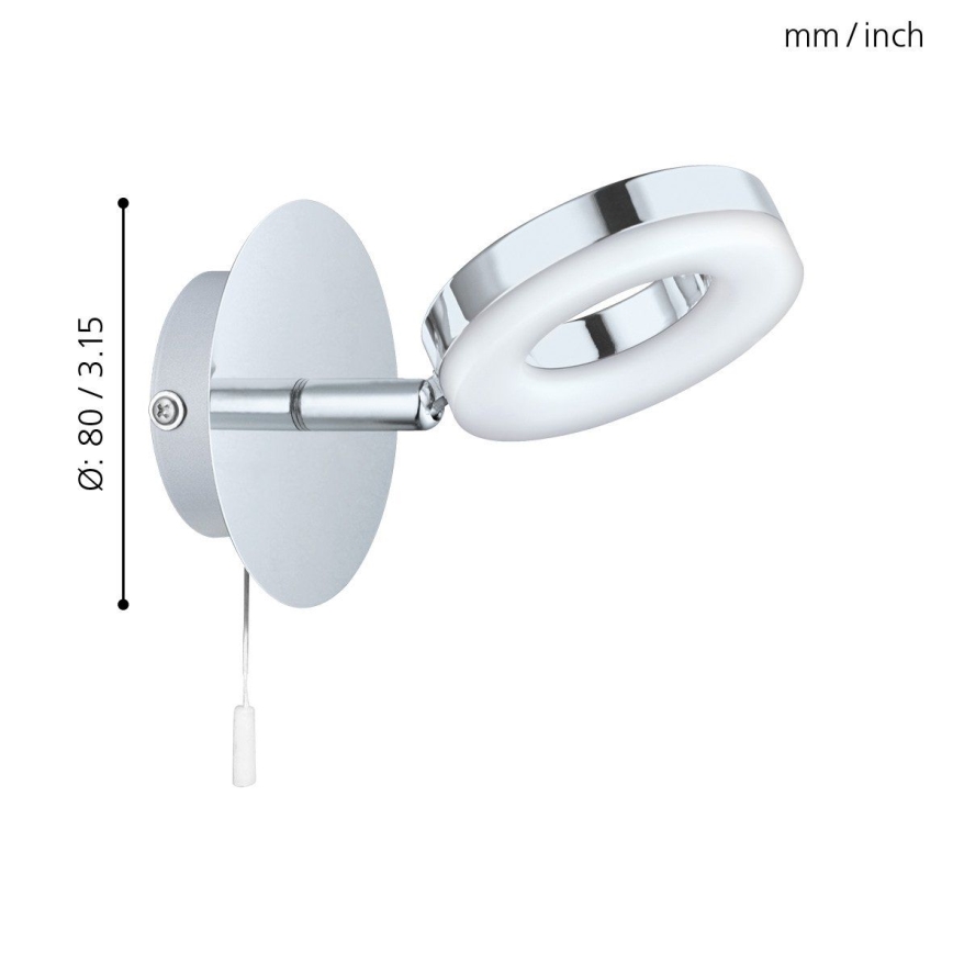 Eglo 94756 - Φως μπάνιου LED GONARO 1xLED/3,8W/230V IP44