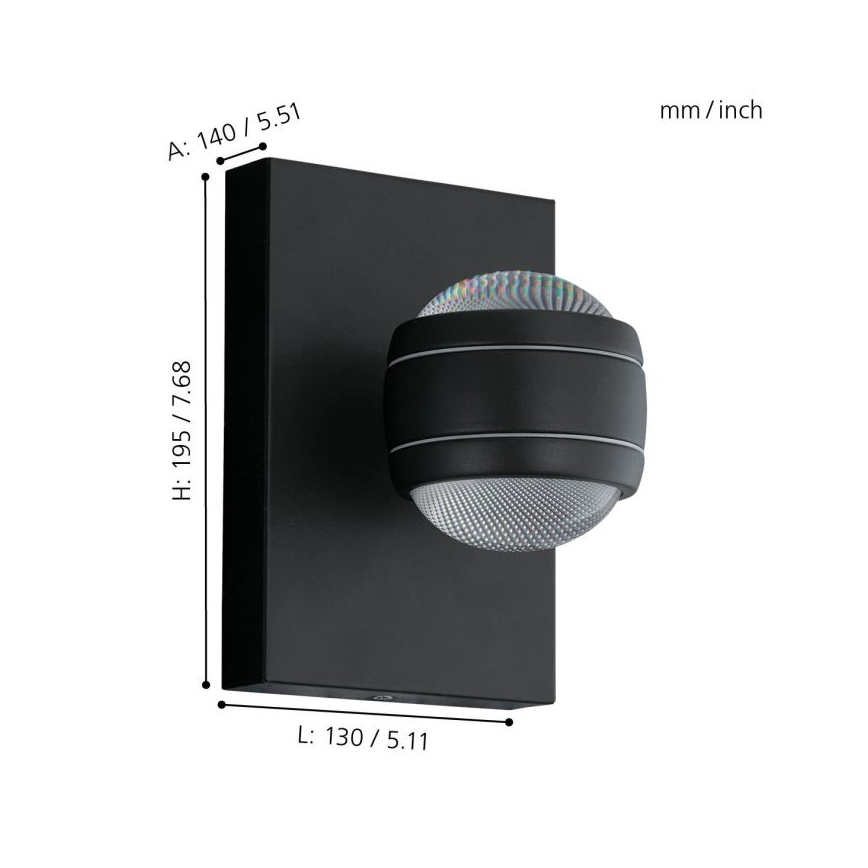 Eglo - LED εξωτερικό φωτιστικό 2xLED/3,7W/230V IP44