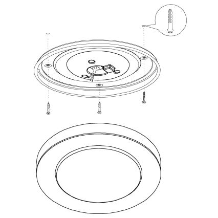 Eglo - LED φωτιστικό μπάνιου 1xLED/11W/230V IP44
