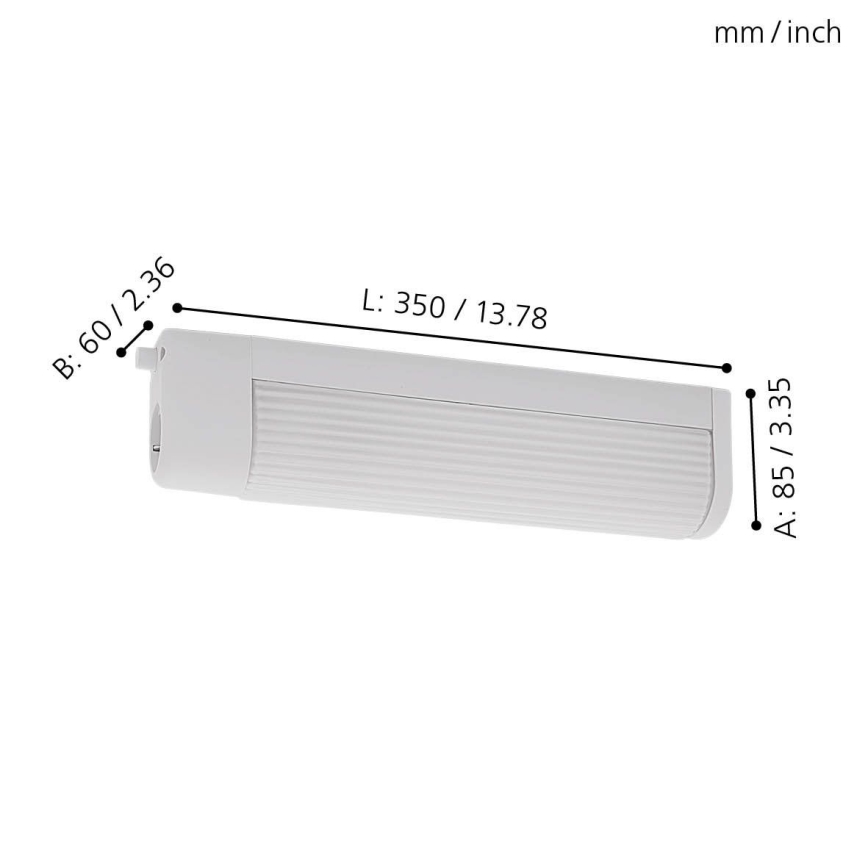 Eglo - Φως τοίχου 1 2xE14/40W/230V