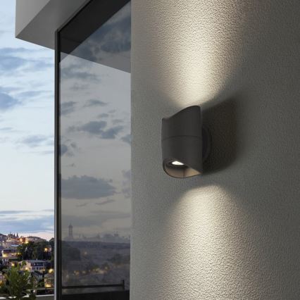 Eglo 95076 - Επιτοίχιο φωτιστικό εξωτερικού χώρου ABRANTES 2xLED/6W/230V IP44