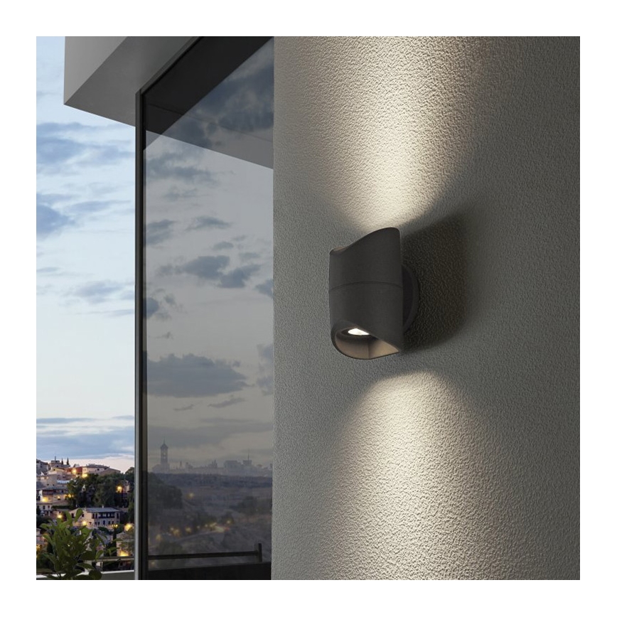 Eglo 95076 - Φως τοίχου εξωτερικού χώρου ABRANTES 2xLED/6W/230V IP44