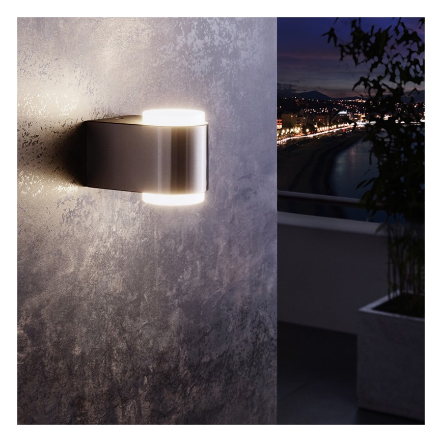 Eglo 95079 - Φως τοίχου εξωτερικού χώρου BRIONES 2xLED/3W/230V IP44