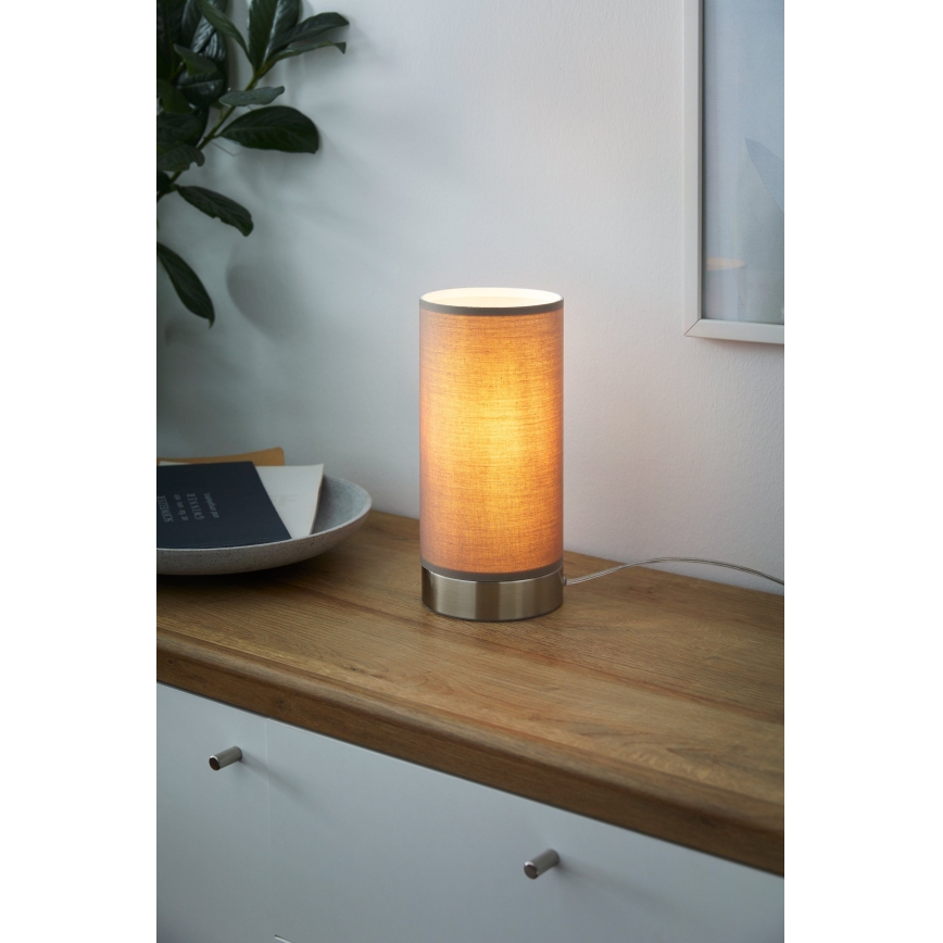 Eglo - Eπιτραπέζιο φωτιστικό Dimmable 1xE27/40W/230V taupe