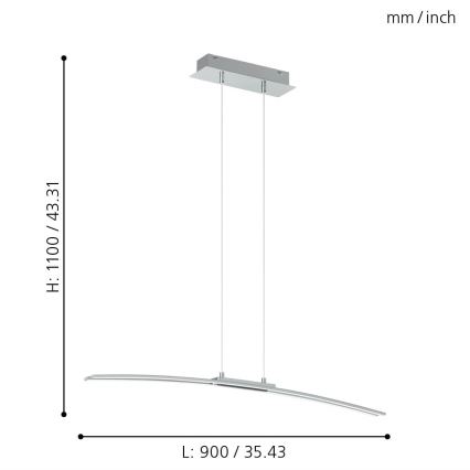 Eglo - Πολύφωτο LED LED/30W/230V