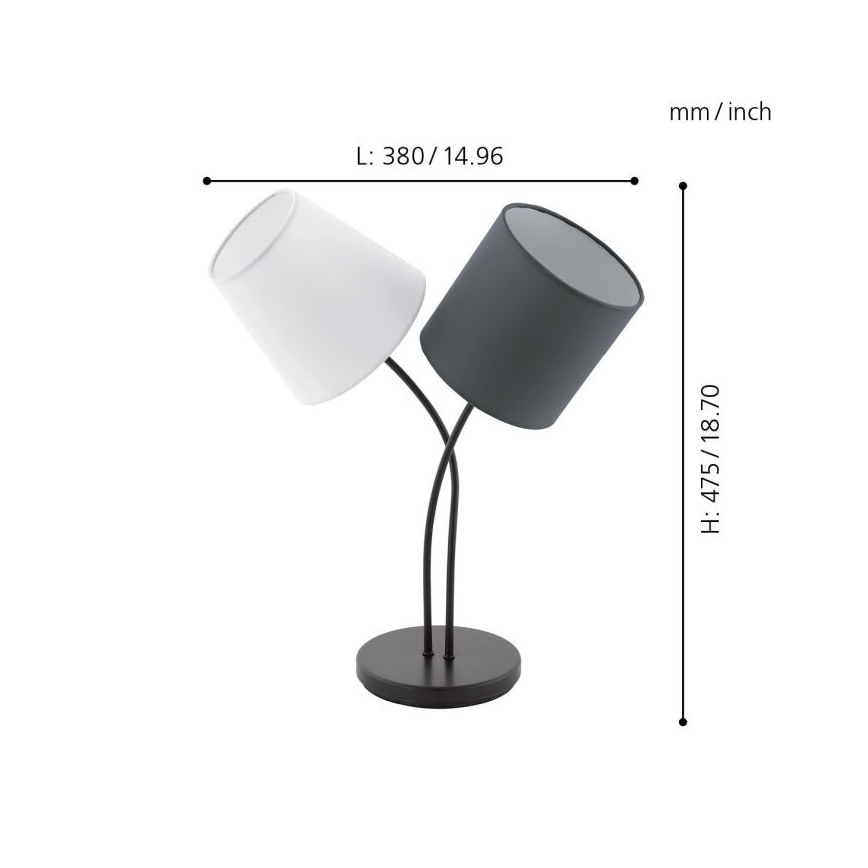 Eglo - Επιτραπέζια λάμπα 2xE14/40W/230V