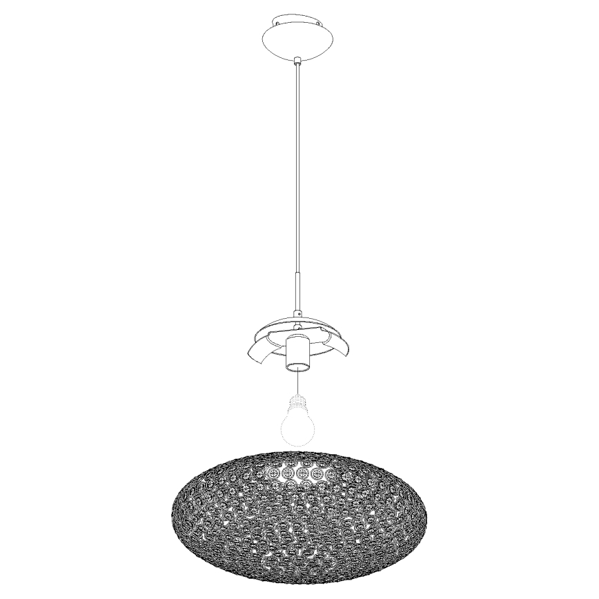 Eglo - Κρεμαστό φωτιστικό οροφής 1xE27/60W/230V