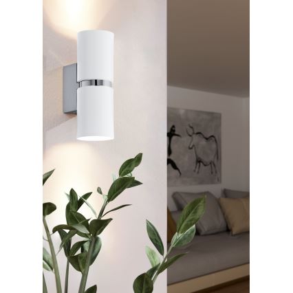 Eglo - Φως τοίχου LED 2xGU10-LED/4W/230V