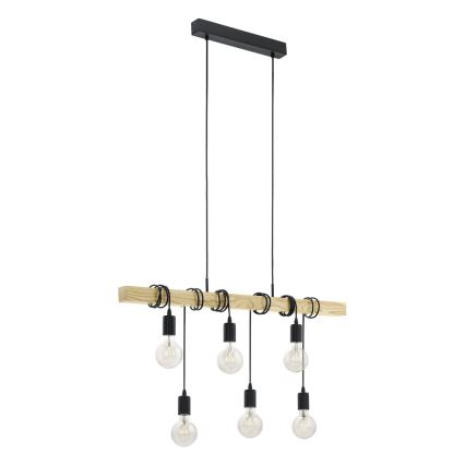 Eglo - Κρεμαστό φως TOWNSHEND 6xE27/60W/230V