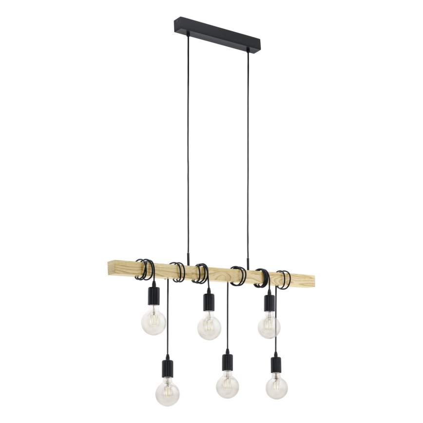 Eglo - Κρεμαστό φως TOWNSHEND 6xE27/60W/230V