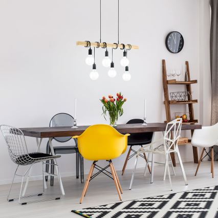 Eglo - Κρεμαστό φως TOWNSHEND 6xE27/60W/230V