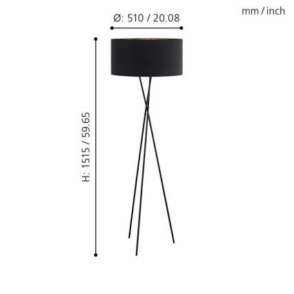 Eglo - Επιδαπέδια λάμπα 1xE27/60W/230V