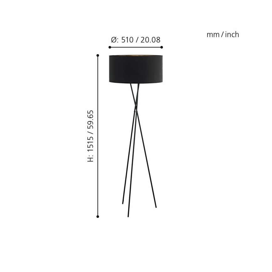 Eglo - Επιδαπέδια λάμπα 1xE27/60W/230V