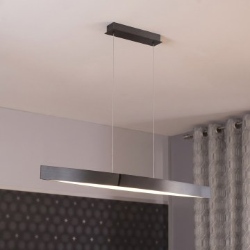 Eglo 95549 - ρυθμιζόμενο LED κρεμαστό φωτιστικό με καλώδιο FORNES-S LED/24W/230V 2700-6500K μαύρο χρώμιο