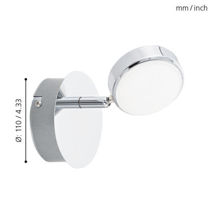 Eglo - Φωτιστικό σποτ LED/5,4W/230V