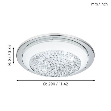 Eglo - Εντοιχιζόμενο φωτιστικό οροφής LED ACOLLA LED/8,2W/230V