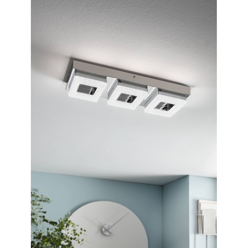 Eglo - Κρυστάλλινο φως οροφής LED 3xLED/4W/230V