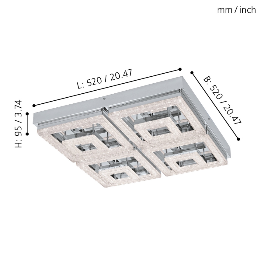 Eglo - LED Οροφωτιστικό LED/48W/230V