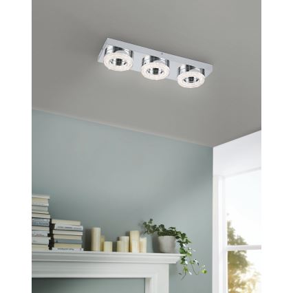 Eglo - Κρυστάλλινο φως οροφής LED 3xLED/4W/230V