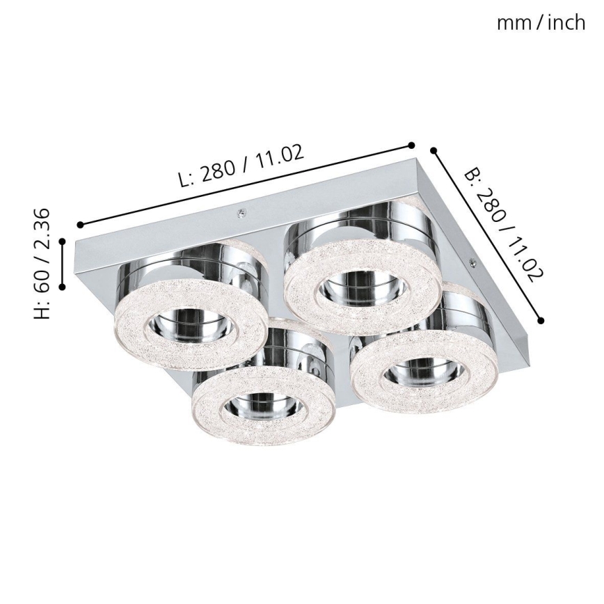 Eglo - LED Οροφωτιστικό 4xLED/4W/230V
