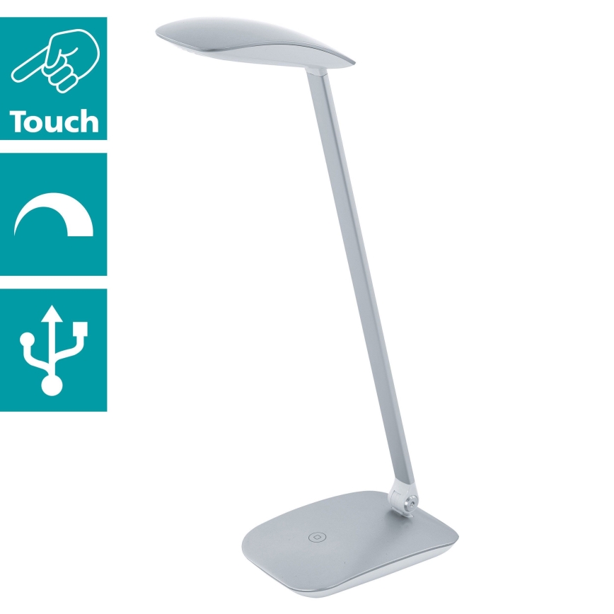 Eglo - Επιτραπέζια λάμπα dimmer LED 1xLED/4,5W/USB