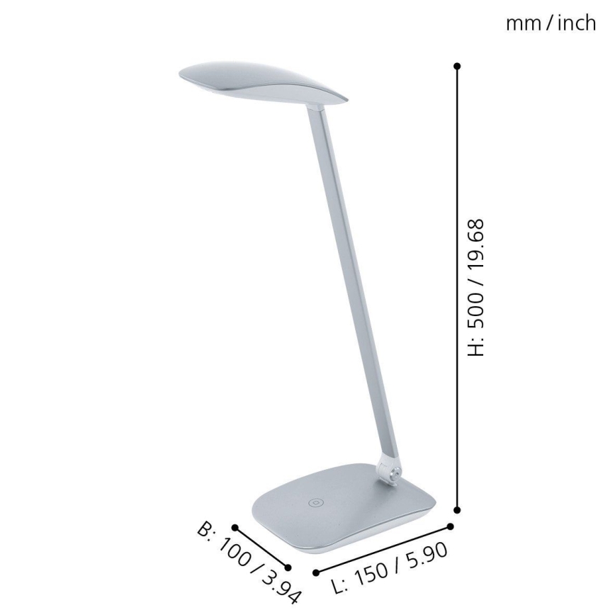 Eglo - Επιτραπέζια λάμπα dimmer LED 1xLED/4,5W/USB