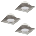Eglo 95803 - ΣΕΤ 3x Κρεμαστό φως οροφής LED PINEDA 3xLED/6W/230V