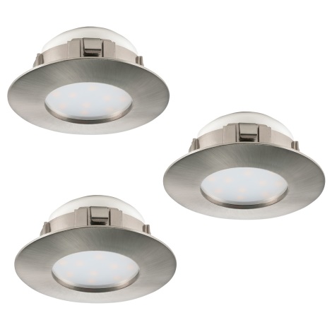 Eglo 95809 - ΣΕΤ 3x Κρεμαστό φωτιστικό οροφής LED PINEDA 1xLED/6W/230V