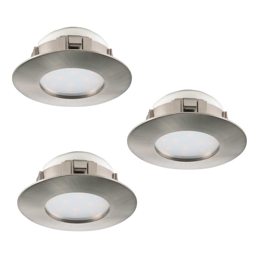 Eglo 95809 - ΣΕΤ 3x Κρεμαστό φωτιστικό οροφής LED PINEDA 1xLED/6W/230V