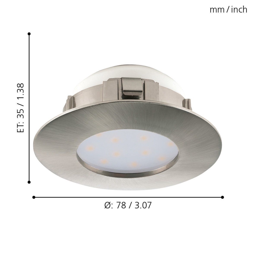 Eglo - ΣΕΤ 3x Κρεμαστό φως οροφής LED PINEDA 1xLED/4,9W/230V