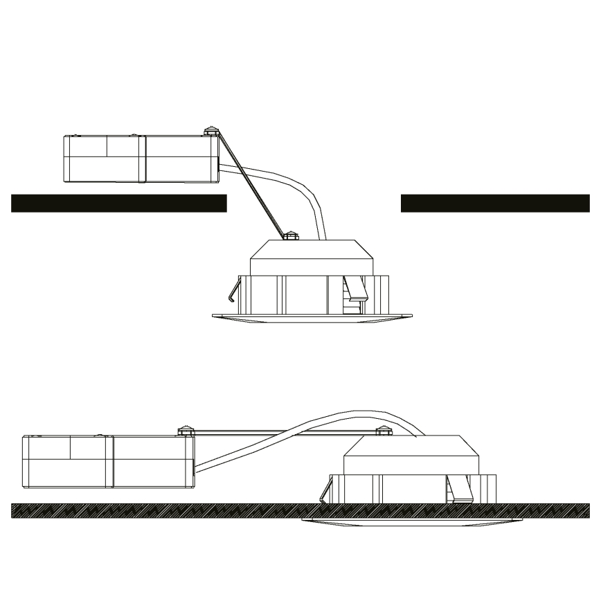 Eglo - Σετ 3x χωνευτό φωτιστικό οροφής LED PINEDA LED/4,9W/230V