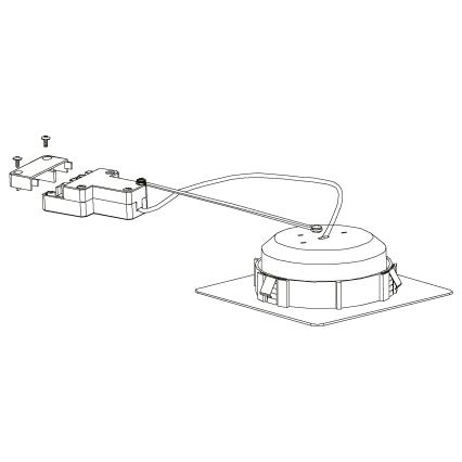 Eglo - ΣΕΤ 3x Κρεμαστό φως οροφής LED PINEDA 1xLED/4,9W/230V