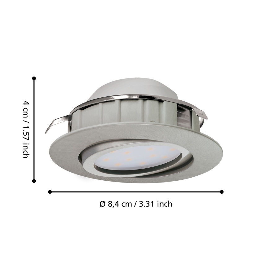 Eglo - ΣΕΤ 3x Κρεμαστό φως οροφής LED PINEDA 1xLED/4,9W/230V
